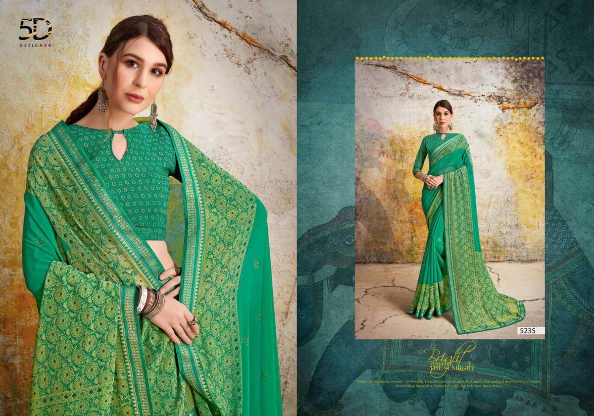5D Designer Mohini Vol-4 Kamini Silk 5231-5240 Series 5