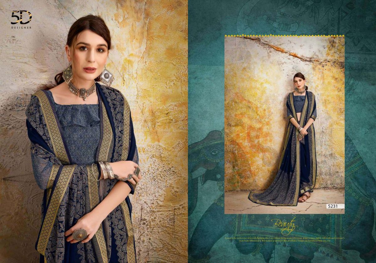 5D Designer Mohini Vol-4 Kamini Silk 5231-5240 Series 1