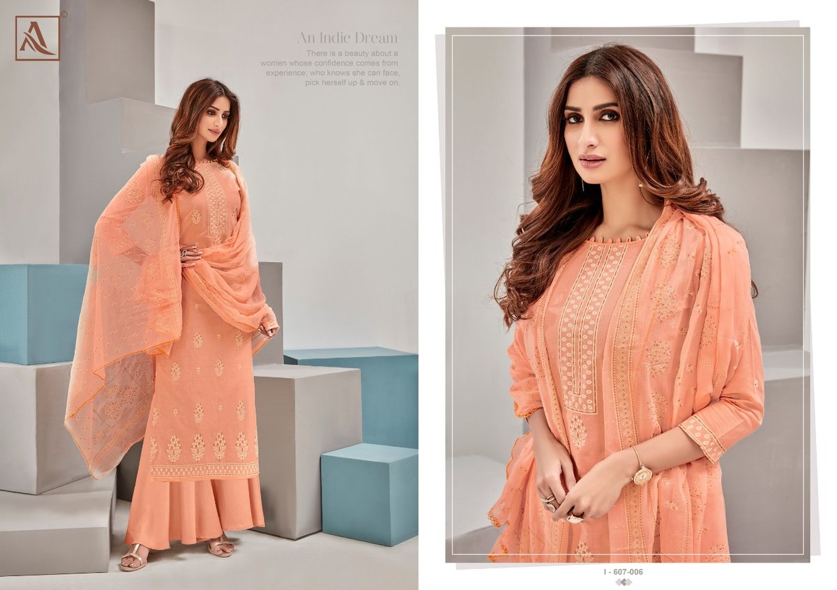 Alok Suits Bloom Gold 607-001-607-010 Series 6