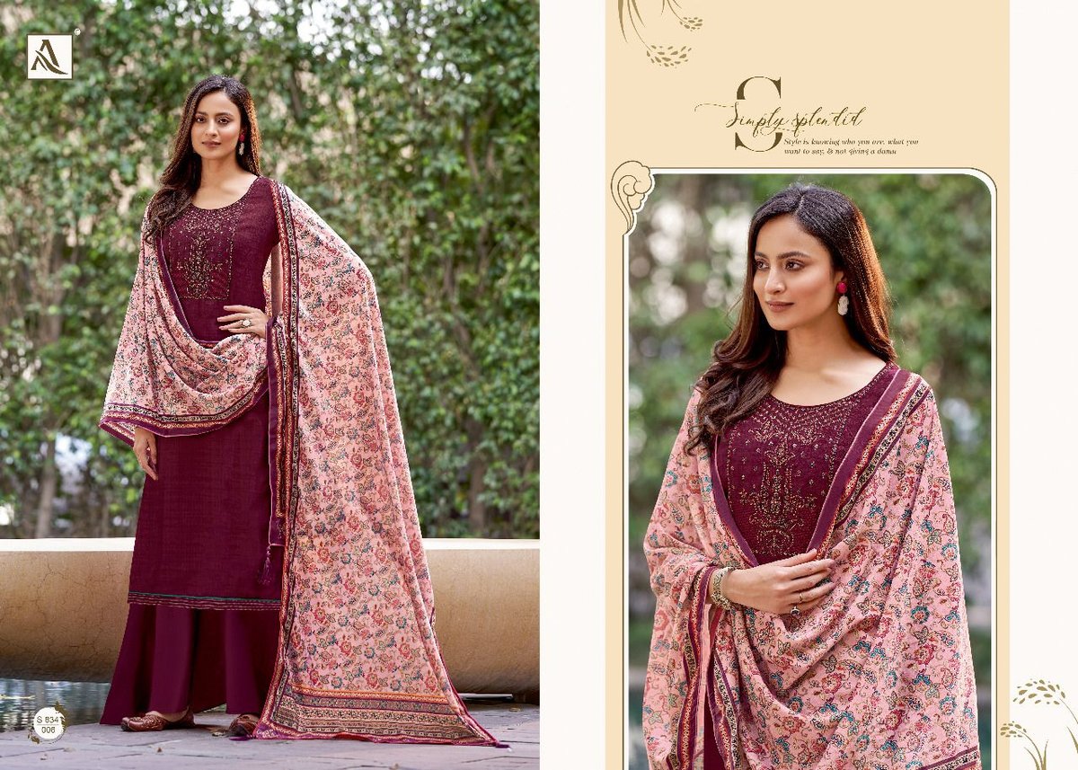 Alok Suits Mahikaa 834-001 to 834-010 Series 6