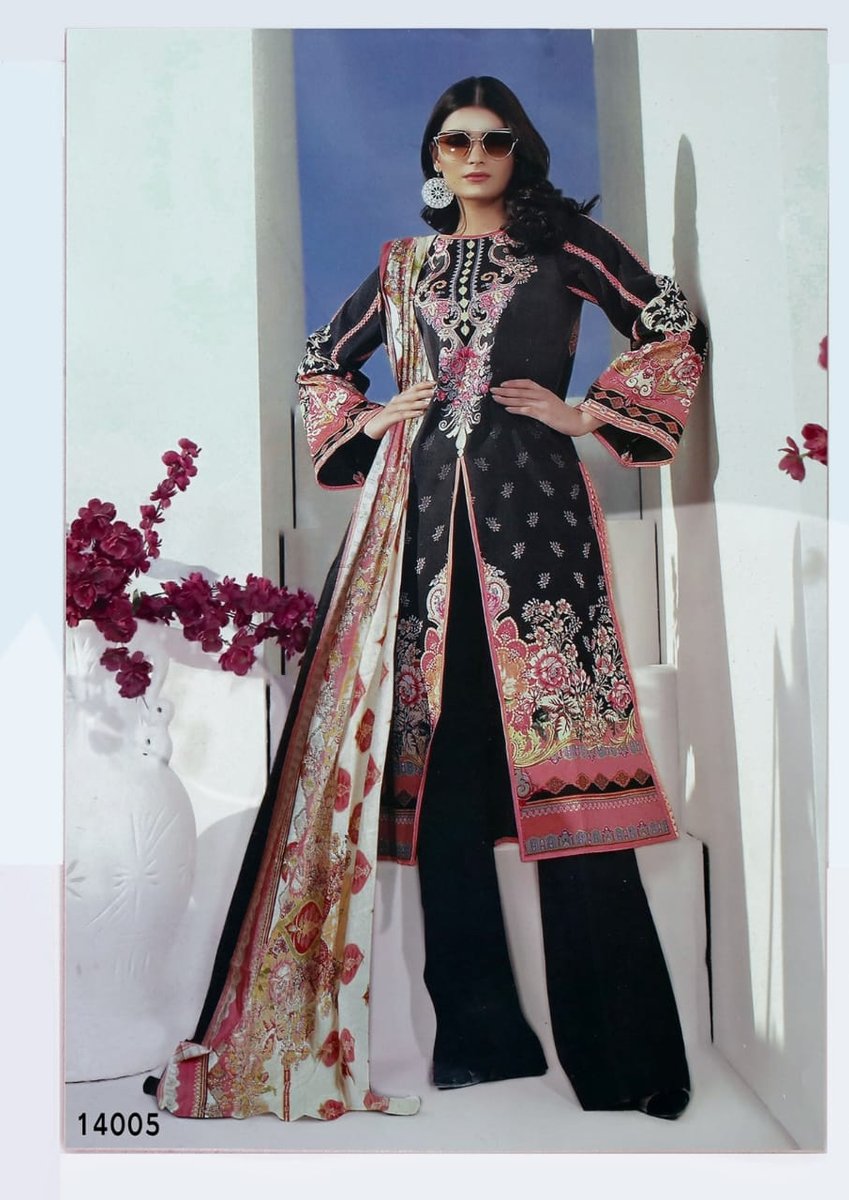 Apana Cotton Suit Aaliya Karachi Cotton Vol-14 14001-14008 Series 5