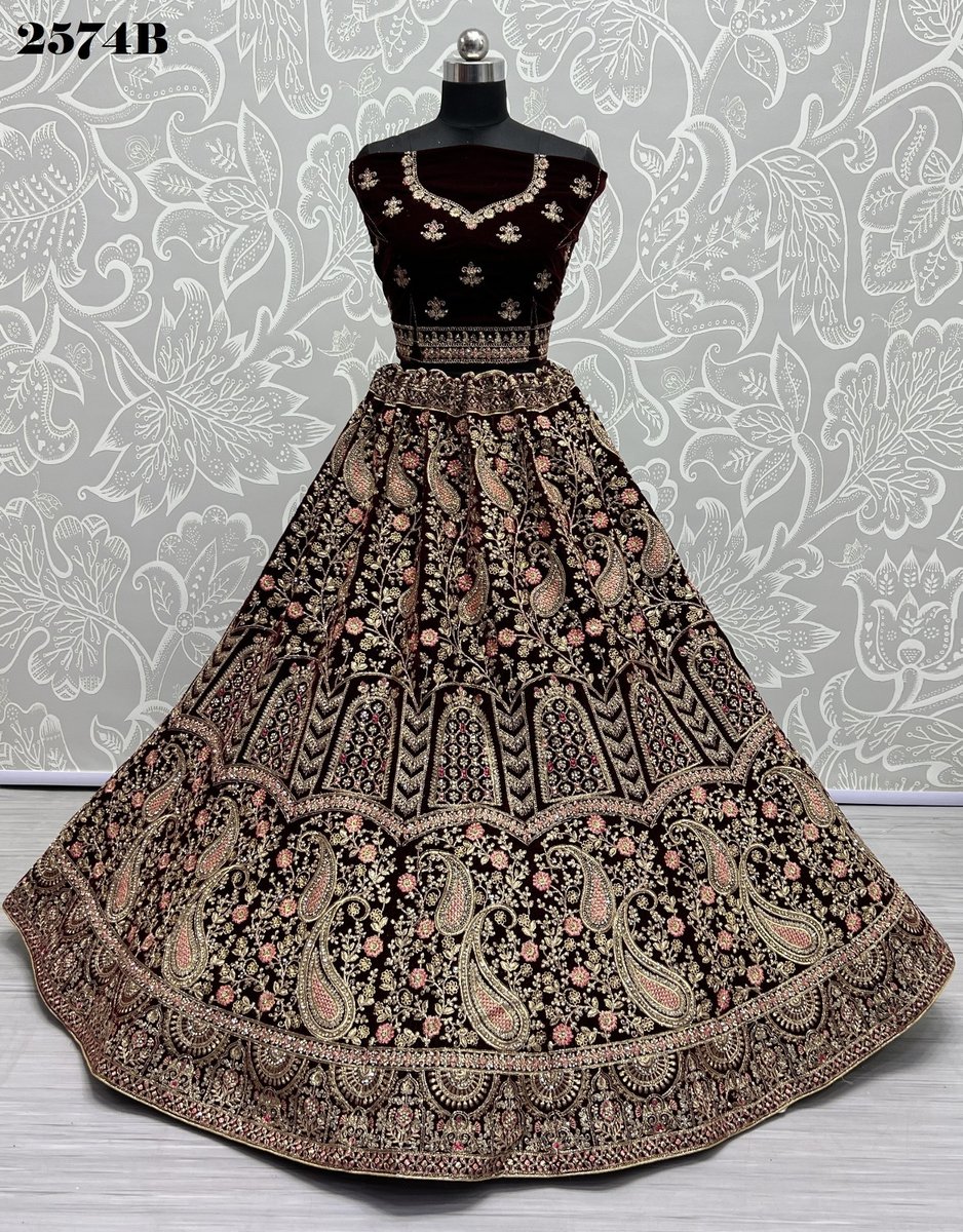 Anjani Art Bridal Lehenga 2574 Colors 6