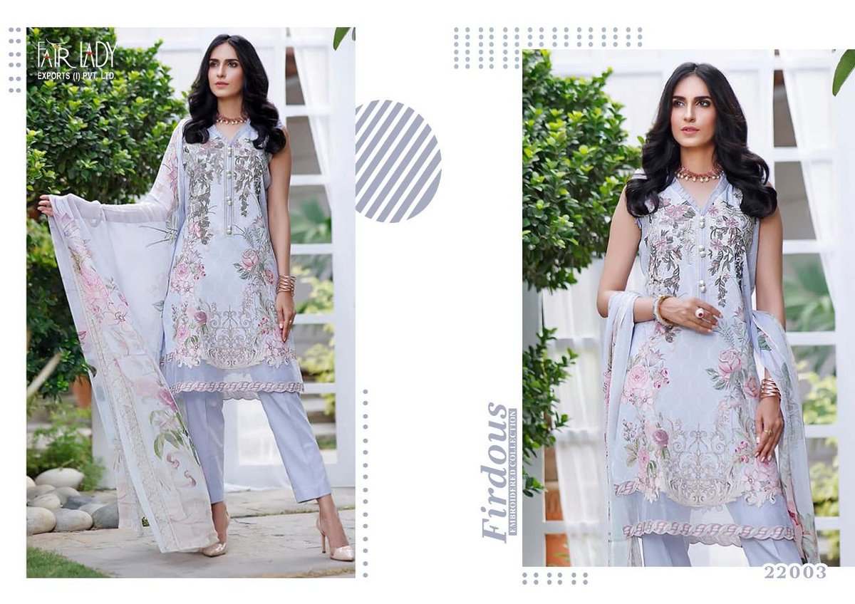 Fair Lady Firdous Jade Embroidered Collection 22001-22006 Series 3