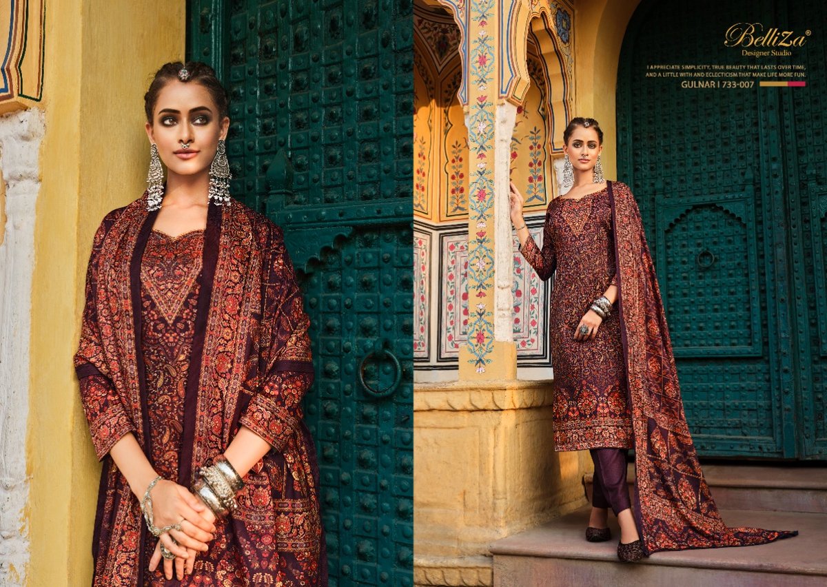 Belliza Designer Gulnar 733-001 to 733-008 Series 7