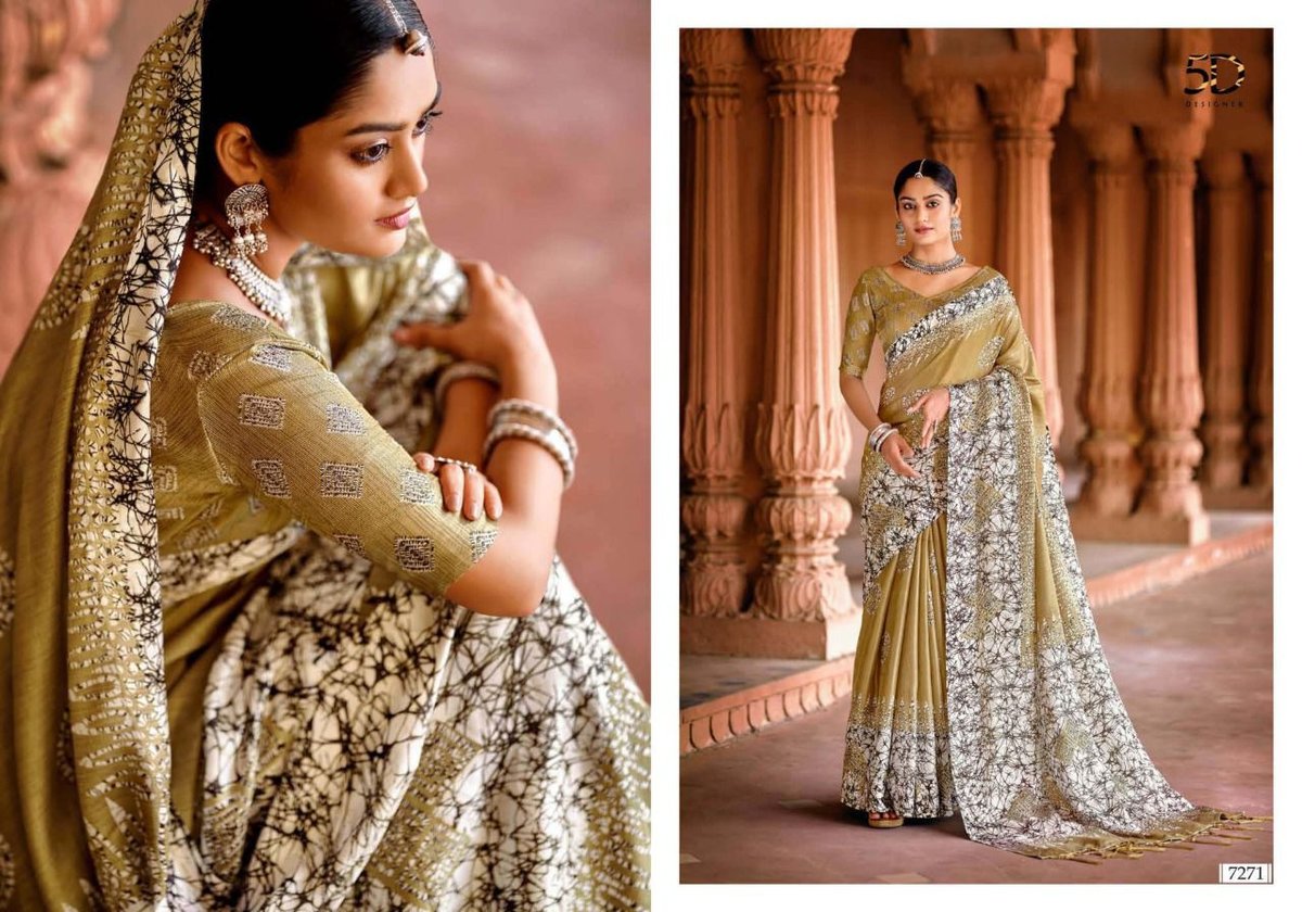 5D Designer Linen Silk Vol-9 7271-7280 Series 1
