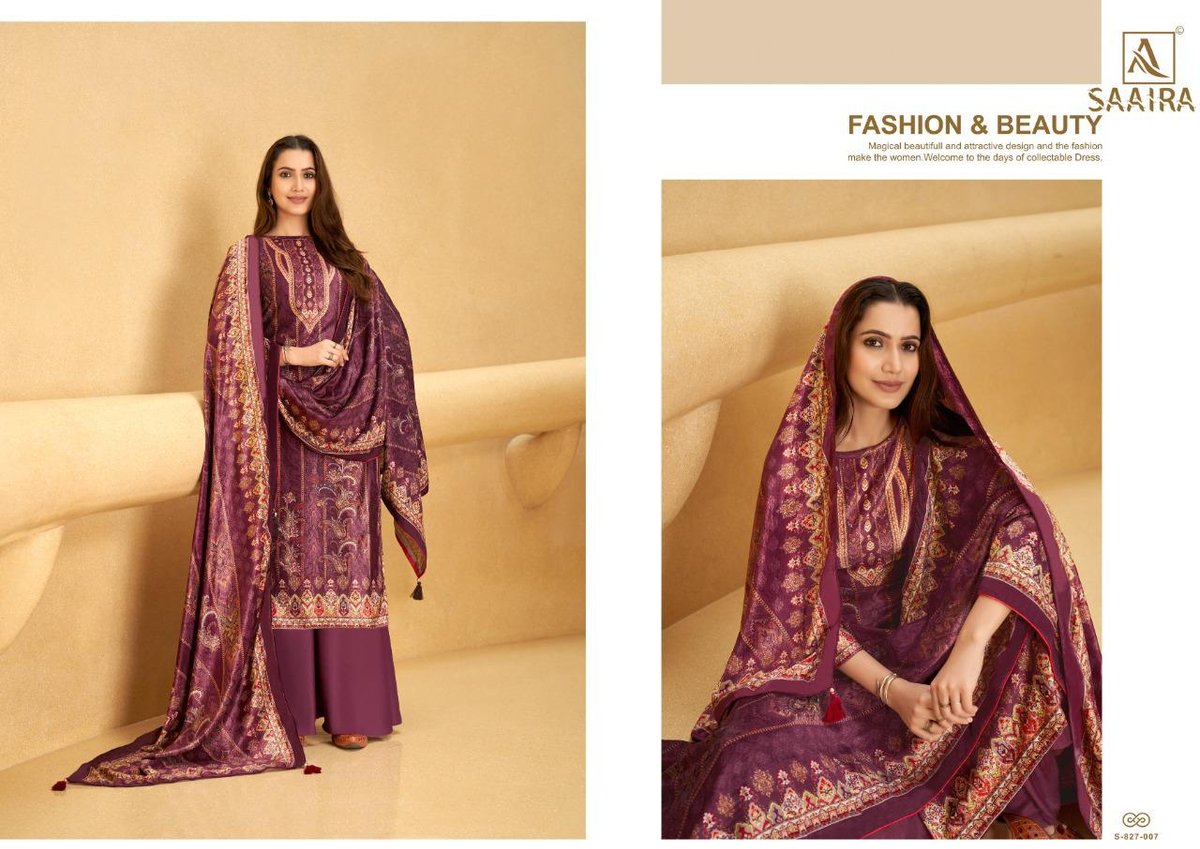 Alok Suits Saaira 827-001 to 827-008 Series 7