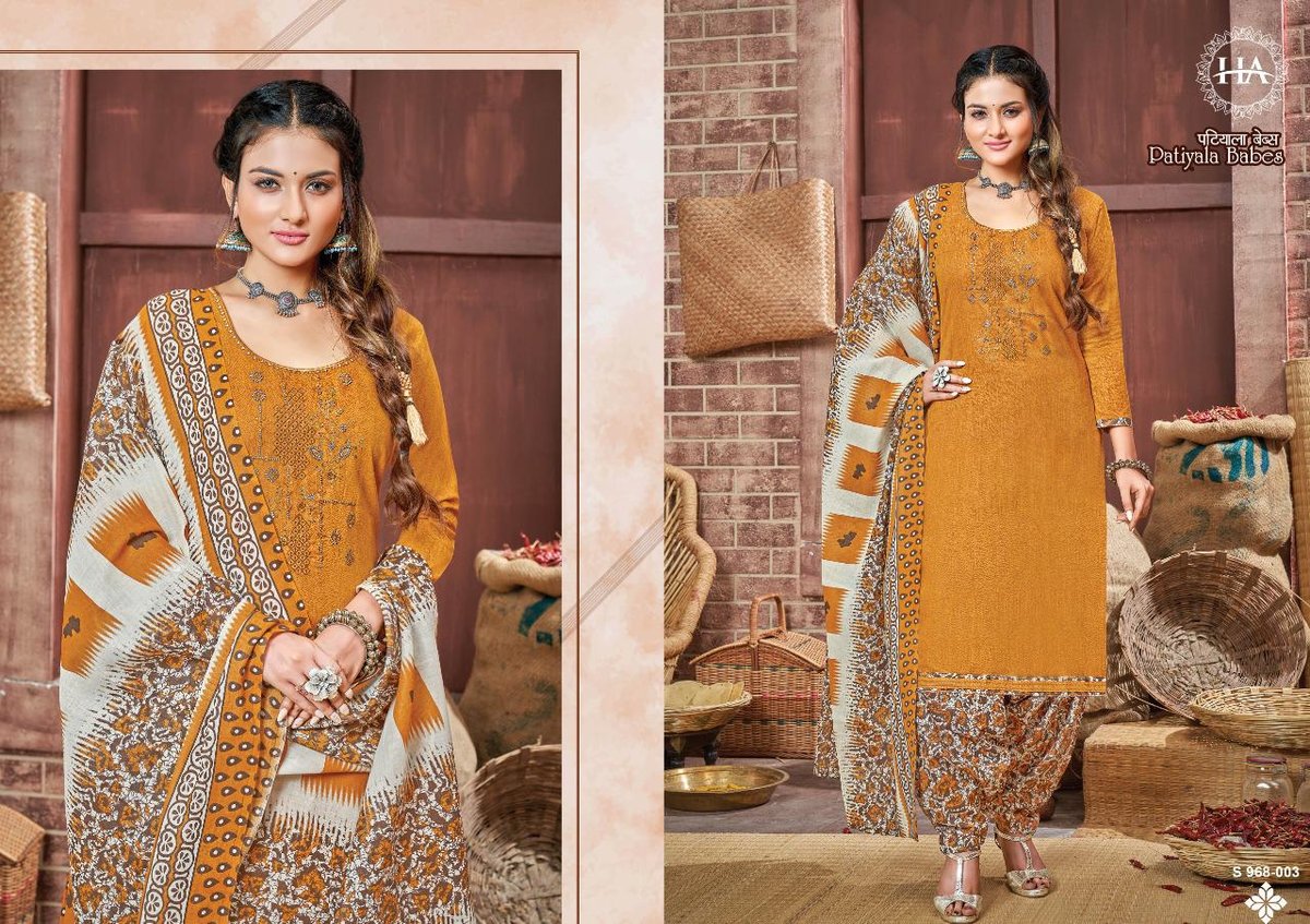 Harshit Fashion Patiyala Babes 968-001 to 968-010 Series 3