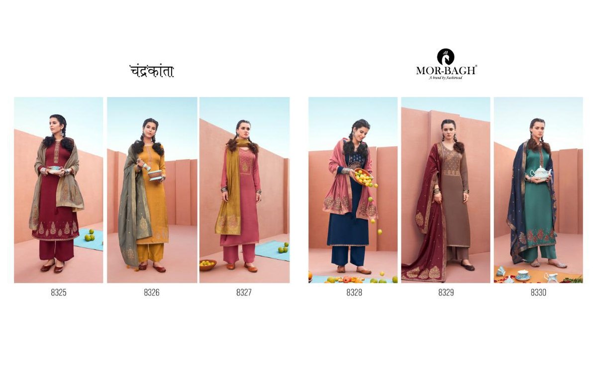 Aashirwad Creation Mor-Bhag Chandrakanta 8325-8330 Series 7