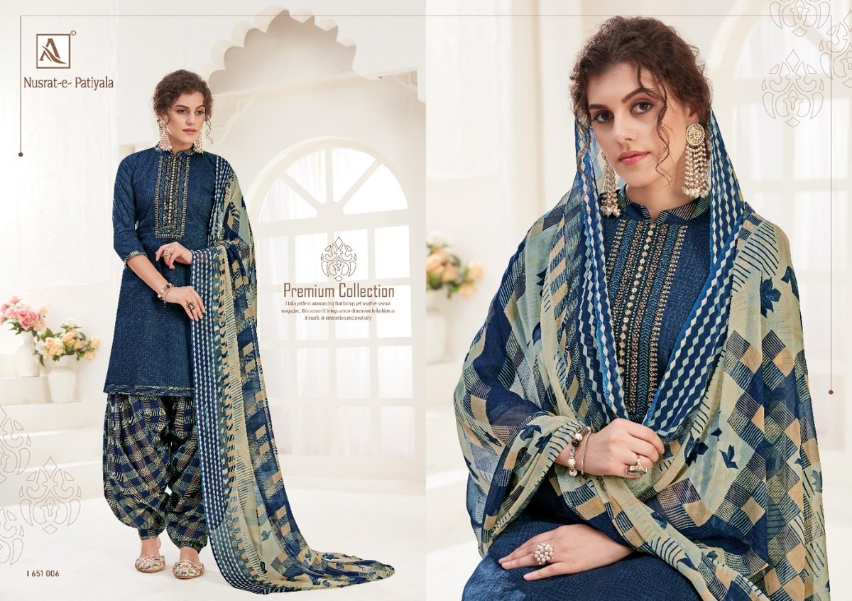 Alok Suits Nusrat E Patiyala 651-001-651-010 Series 6