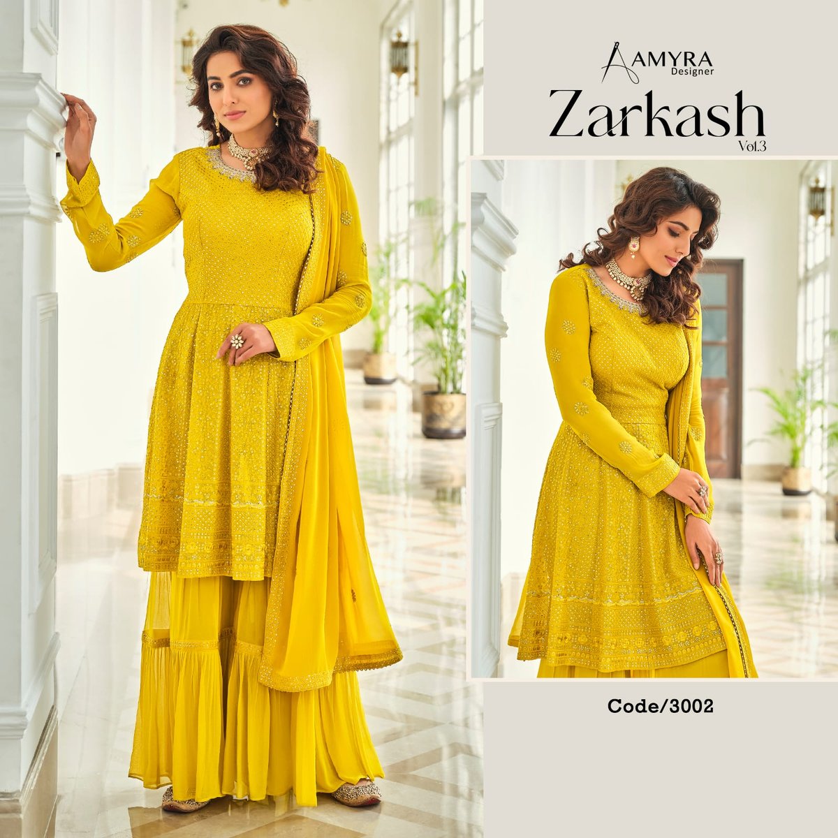 Amyra Designer Zarkash Vol-3 3001-3004 Series 2