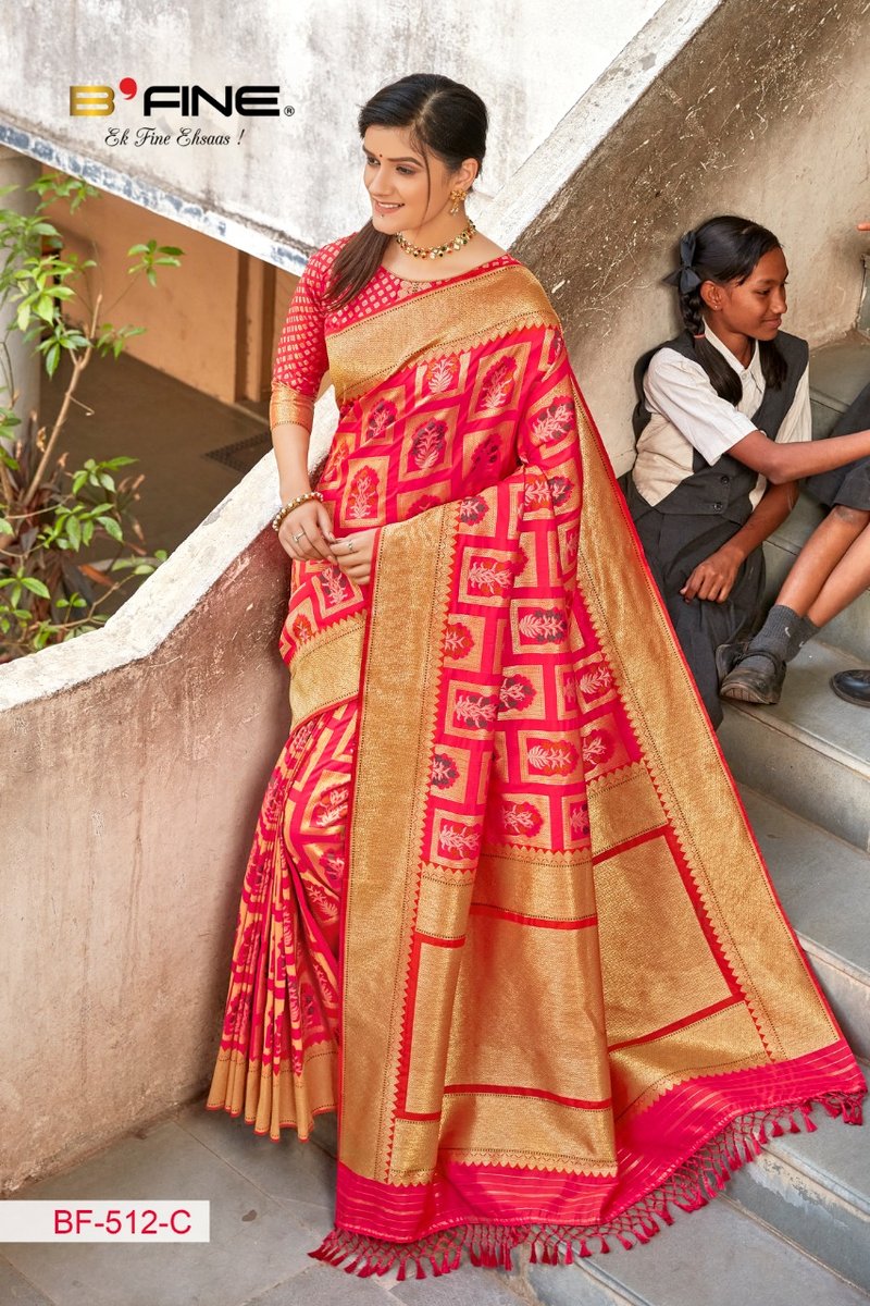 B Fine Saree Paathshala 512-514 Series 3