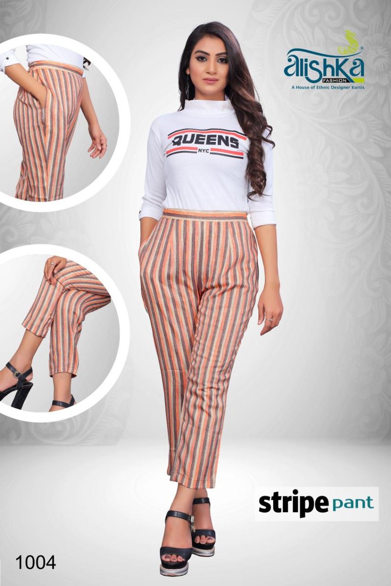 Alishka Fashion Stripe Pant 1001-1004 Series 4