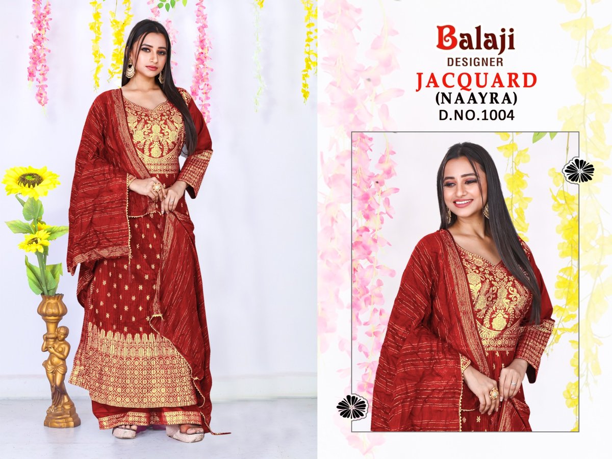 Balaji Designer Jacquard Naayra 1001-1004 Series 4
