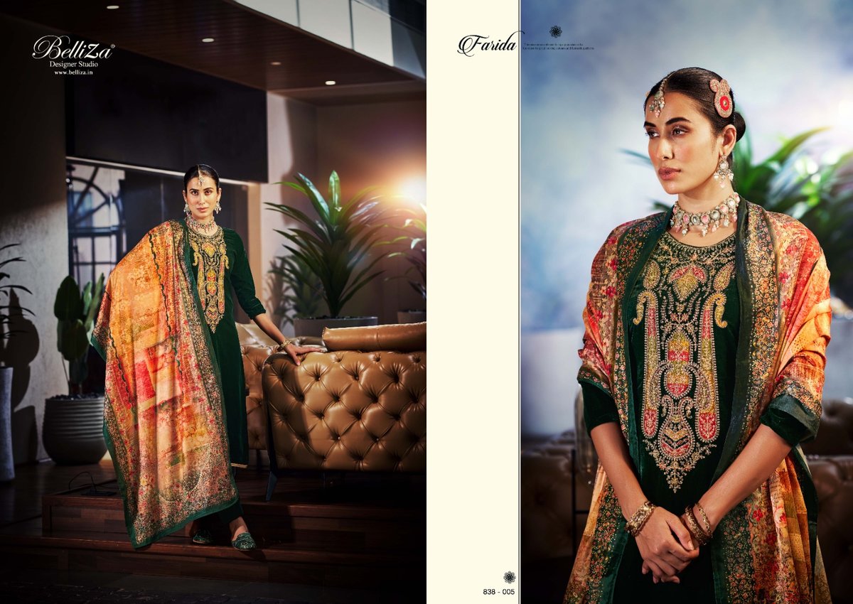 Belliza Designer Farida 838-001 to 838-006 Series 5