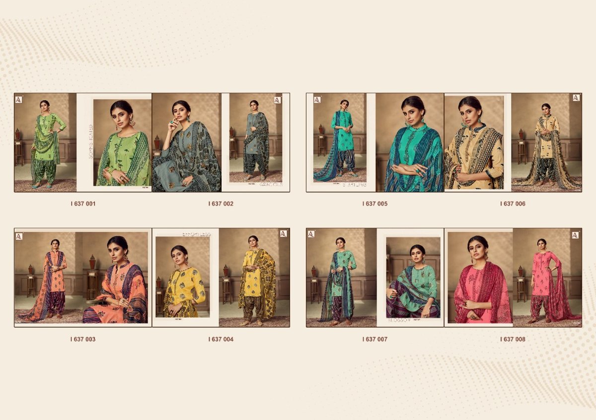 Alok Suits Avnaaz 637-001 to 637-008 Series 9