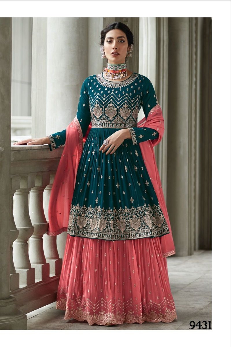 Aashirwad Creation Gulkand Radika 9428-9432 Series 4