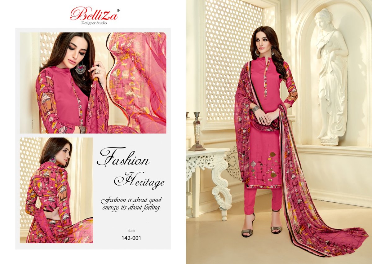 Belliza Designer Shabana 142-001 to 142-010 Series 1