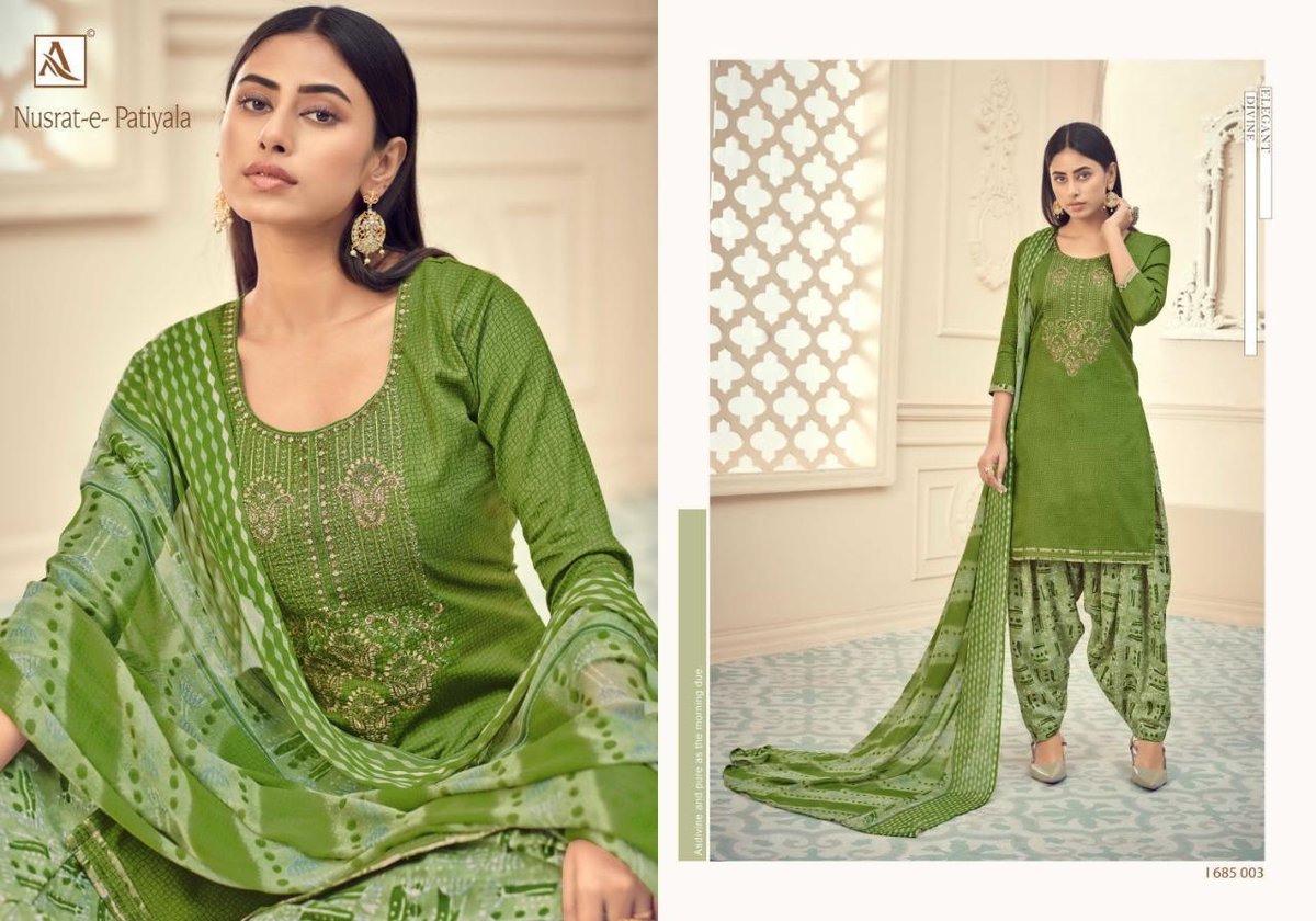 Alok Suits Nusrat-e-Patiyala 685-001-685-010 Series 3