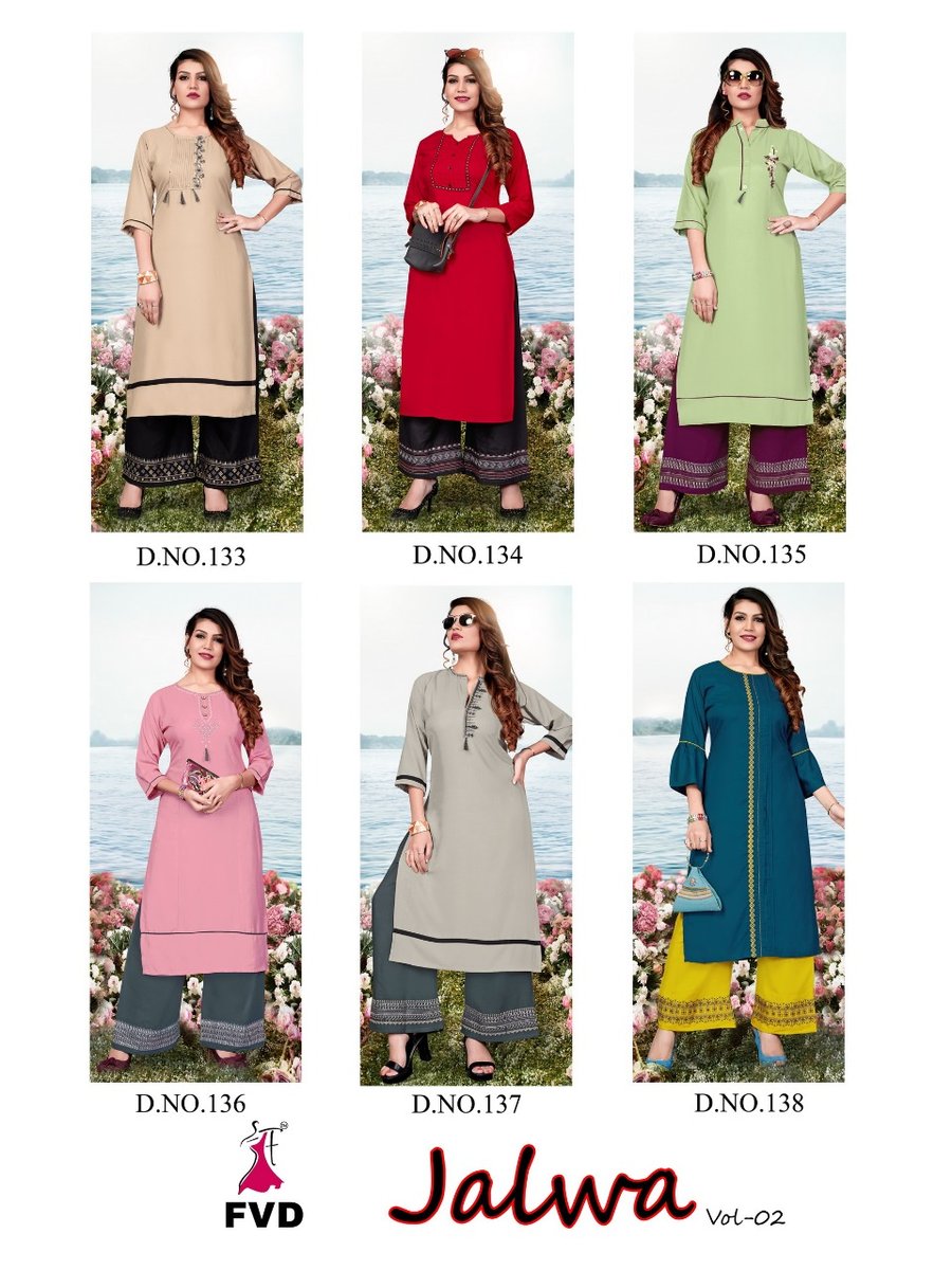 Fashion valley Dresses Jalwa Vol-2 133-138 Series 7
