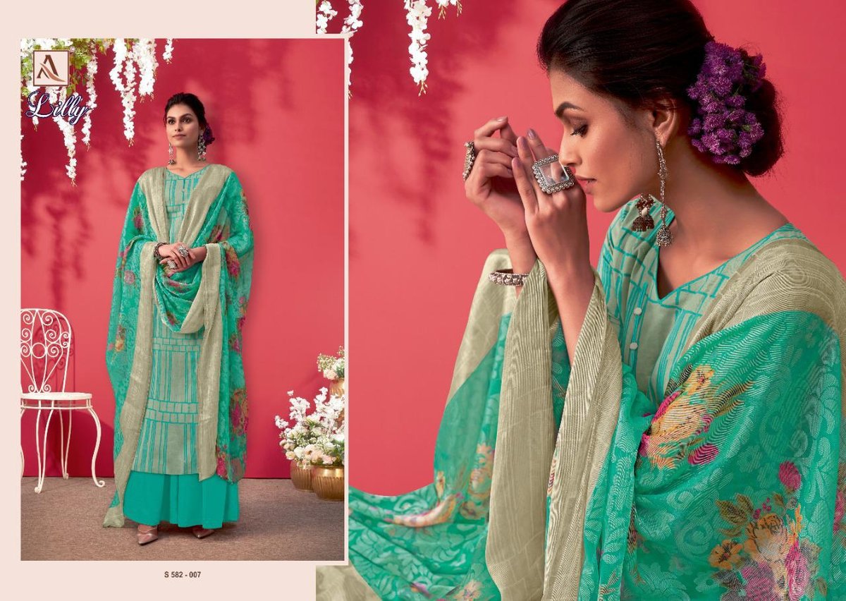 Alok Suits Lilly 582-001 to 582-010 Series 7