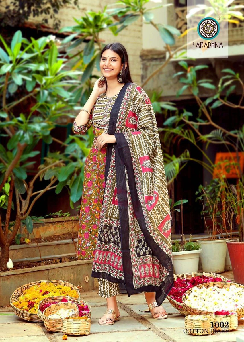 Aradhna Fashion Cotton Diary Vol-1 1001-1012 Series 2