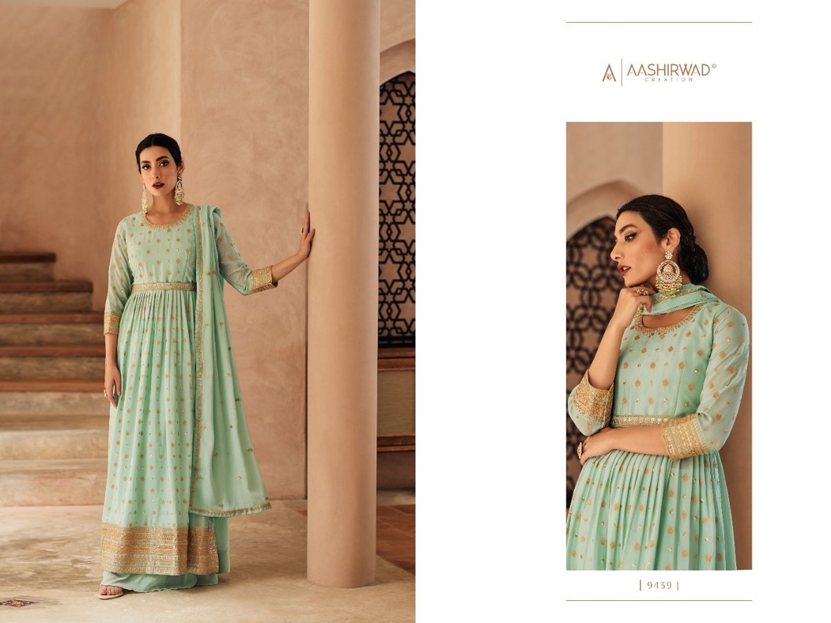 Aashirwad Creation Gulkand Zara 9438-9441 Series 2
