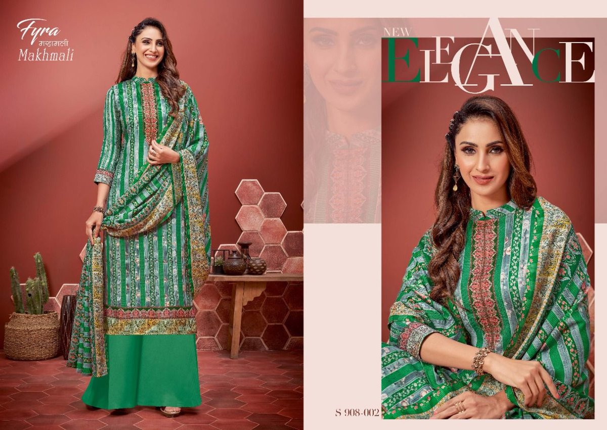 Alok Suits Fyra Makhmali 908-001 To 908-010 Series 2