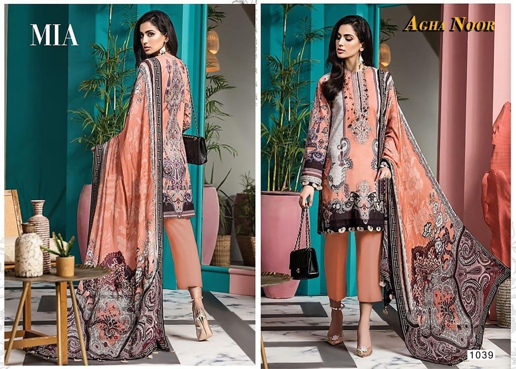 Agha Noor Luxury Lawn Collection Vol-3 1031-1040 Series 9