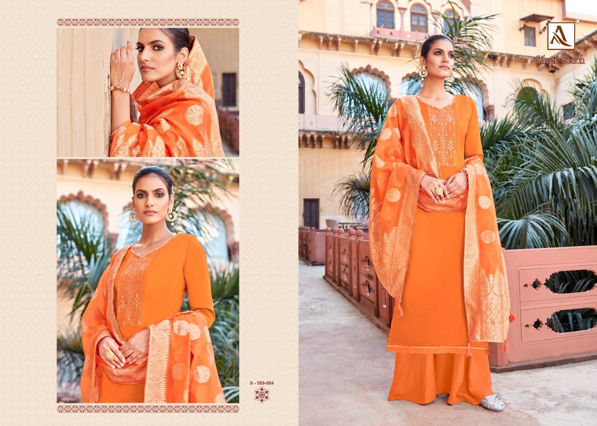 Alok Suits Silver Touch 565-001-565-008 Series 4