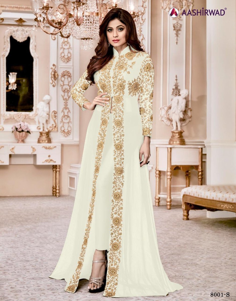 Aashirwad Creation Shamita Gold 8001 New Colors 3