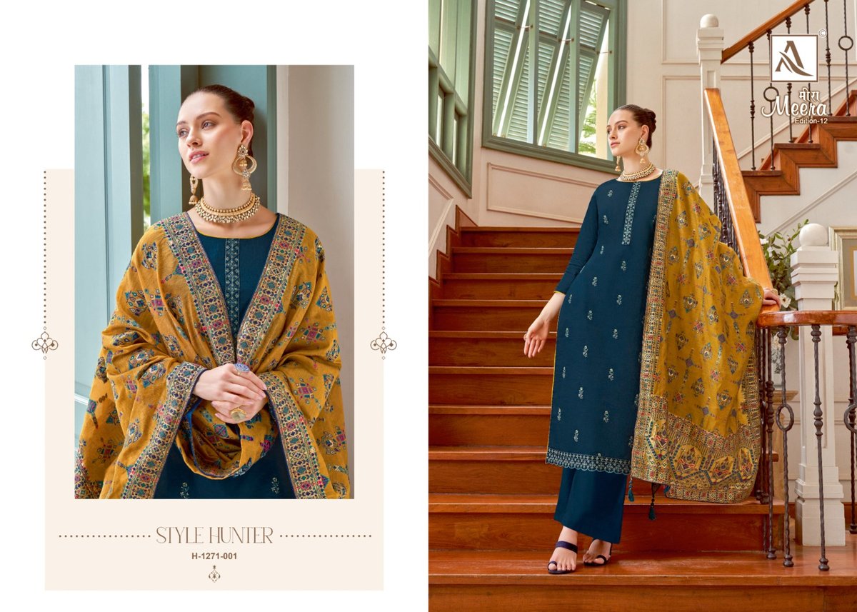 Alok Suit Meera Edition Vol-12 1271-001 to 1271-006 Series 1