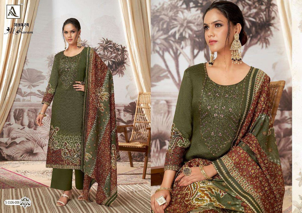 Alok Suit Al Karam 1106-001 to 1106-008 Series 6
