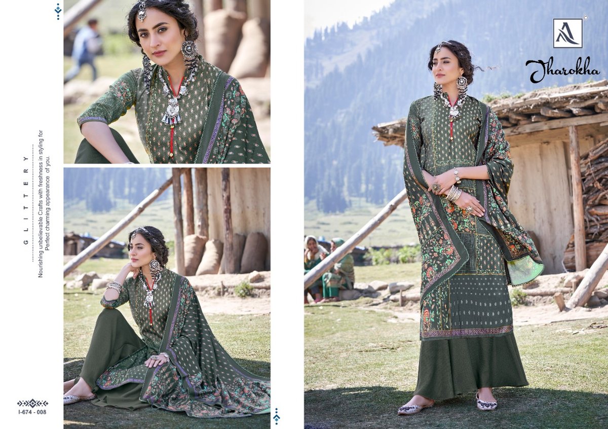 Alok Suits Jharokha 674-001-674-010 Series 8