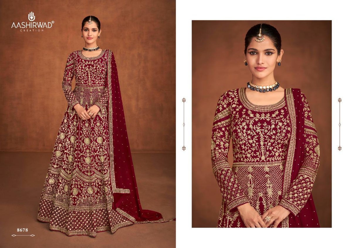 Aashirwad Creation Mirza 8678-8682 Series 1