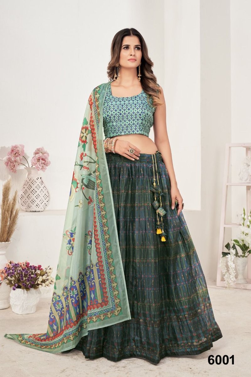 Nazneen Lehenga Akrut 6001-6011 Series 1