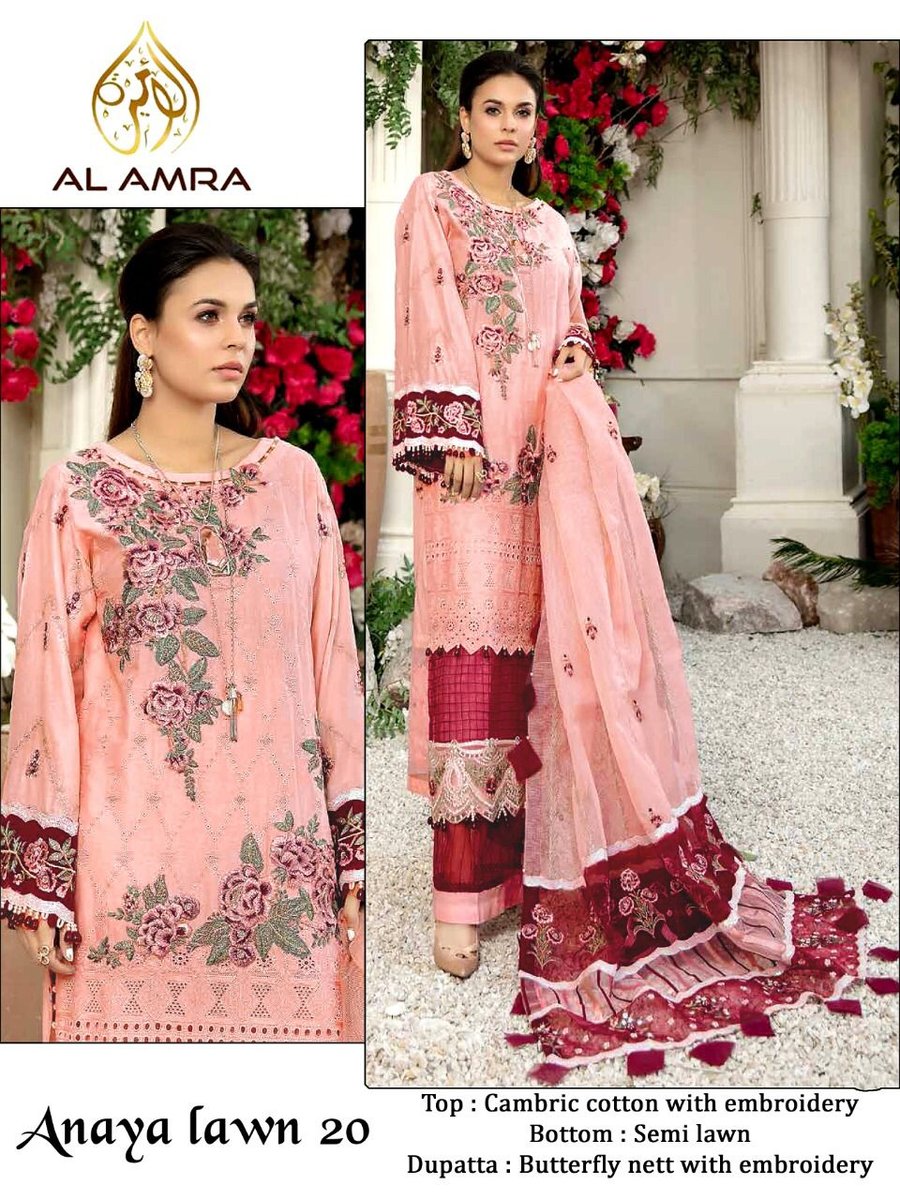 AL Amra Aanaya Lawn Chikankari Vol-3 20-23 Series 1