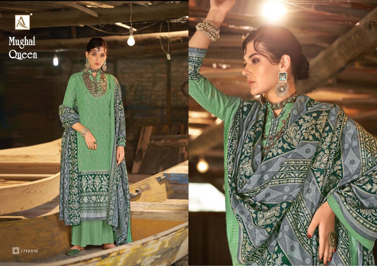 Alok Suits Mughal Queen 1719-001 to 1719-010 Series 10