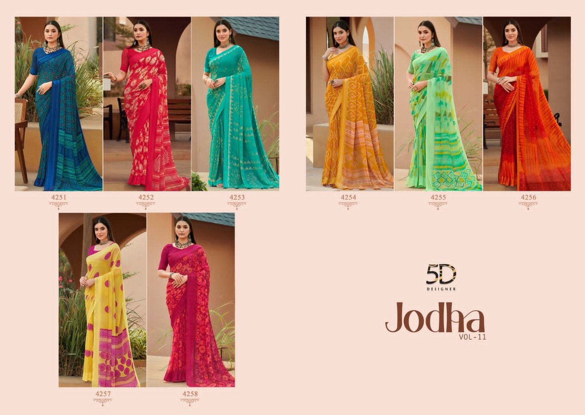5D Designer Jodha Vol-11 4251-4258 Series 9