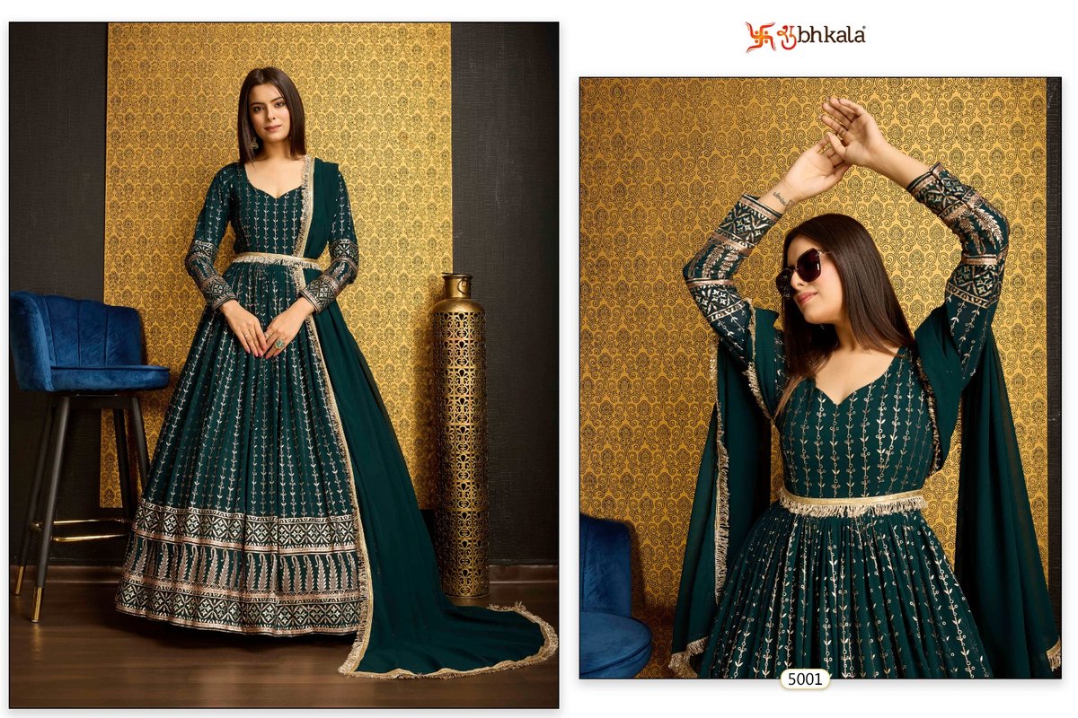 SHUBHKALA FLORY VOL-44 5001 TO 5005 1