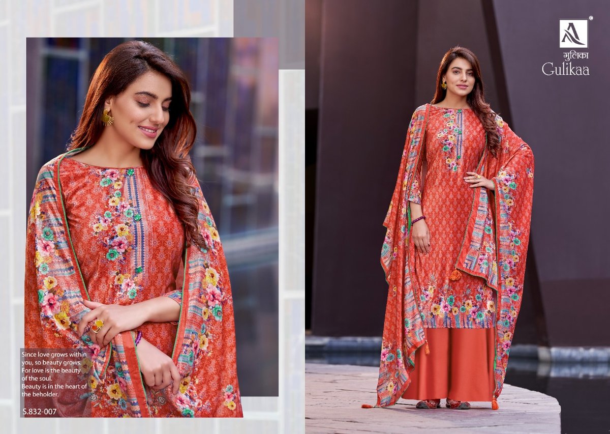 Alok Suits Gulikaa 832-001 to 832-008 Series 7