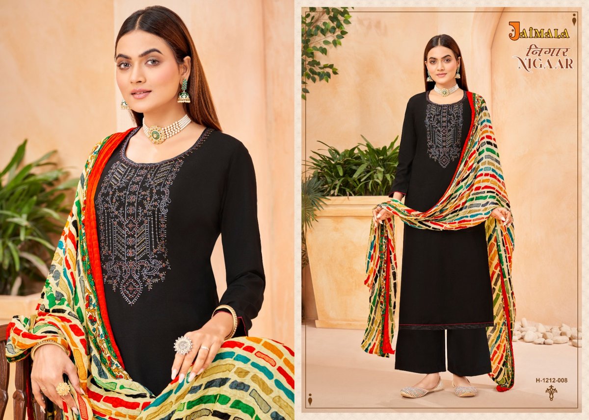 Alok Suit Jaimala Nigaar 1212-001 to 1212-008 Series 8