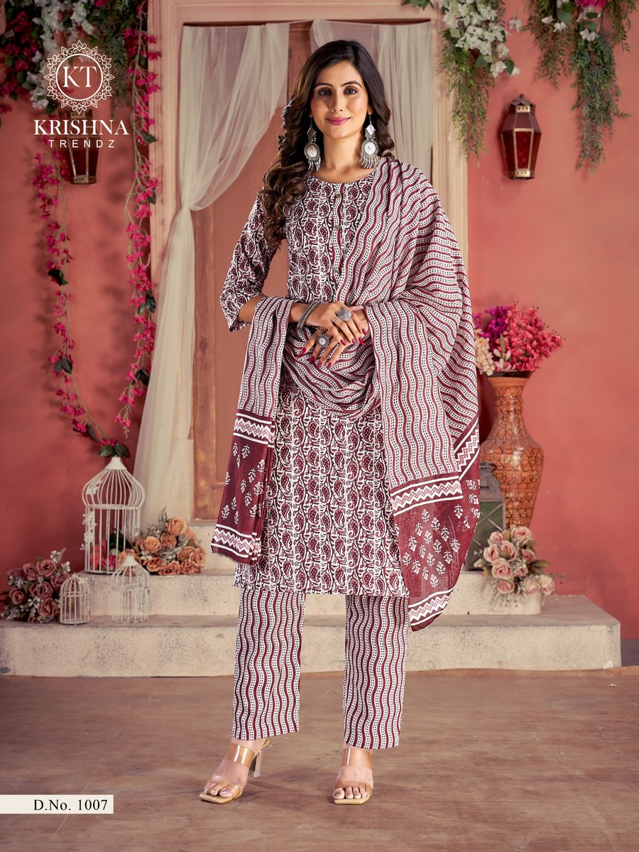 KRISHNA TRENDZ SUMER COTTON VOL-1 1001 TO 1007 7