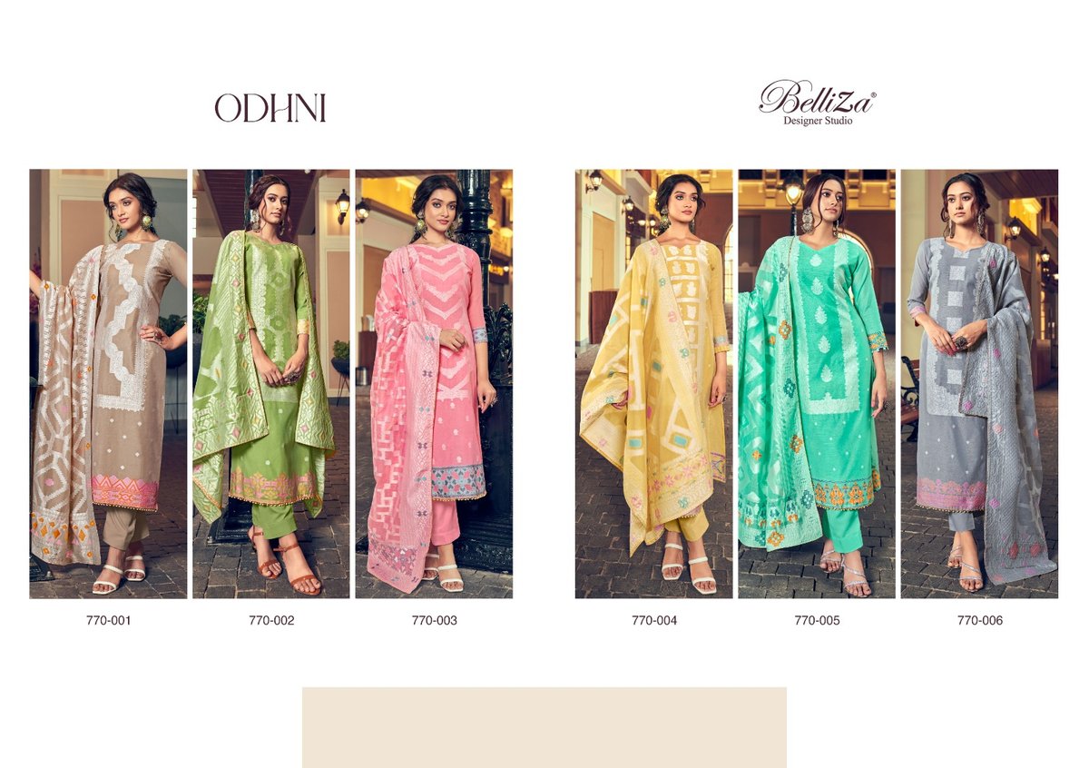 Belliza Designer Odhni 770-001 to 770-006 Series 7