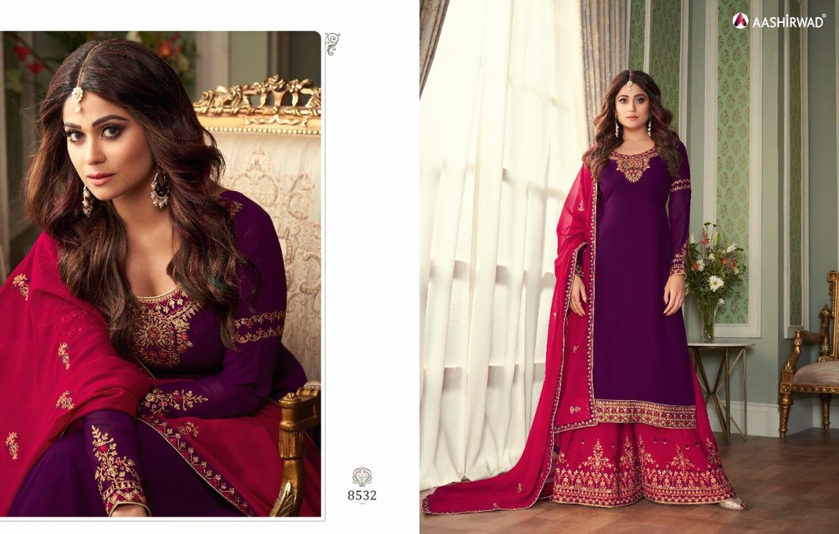 Aashirwad Creation Crystal 8429-8433 Series 4