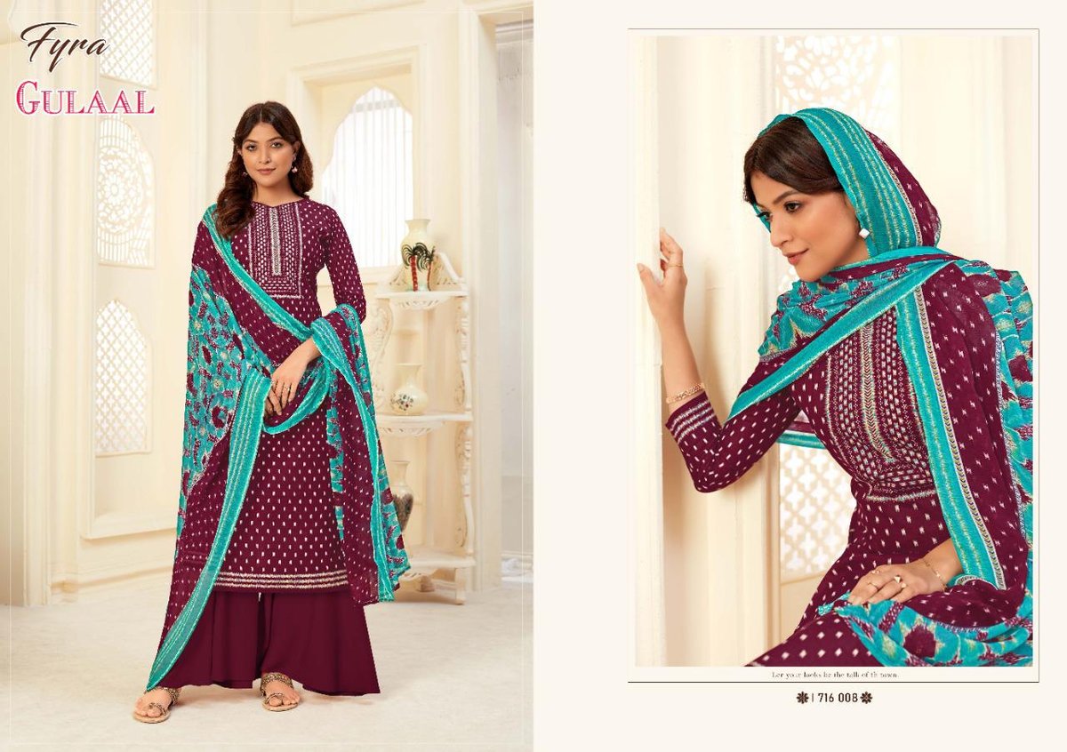 Alok Suits Fyra Gulaal 1716-001 to 1716-010 Series 8