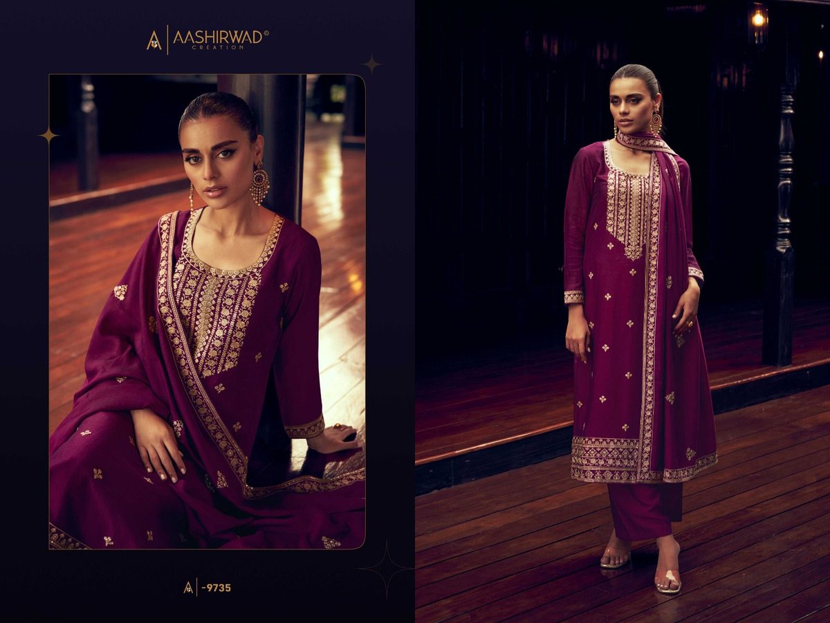 Aashirwad Creation Tulip 9733-9738 Series 3
