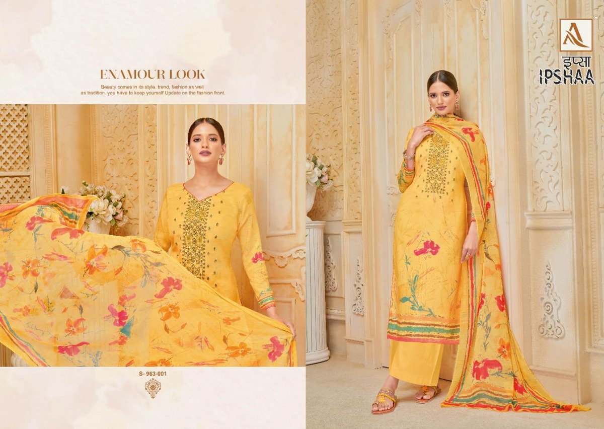 Alok Suits Ipshaa 963-001 to 963-008 Series 1