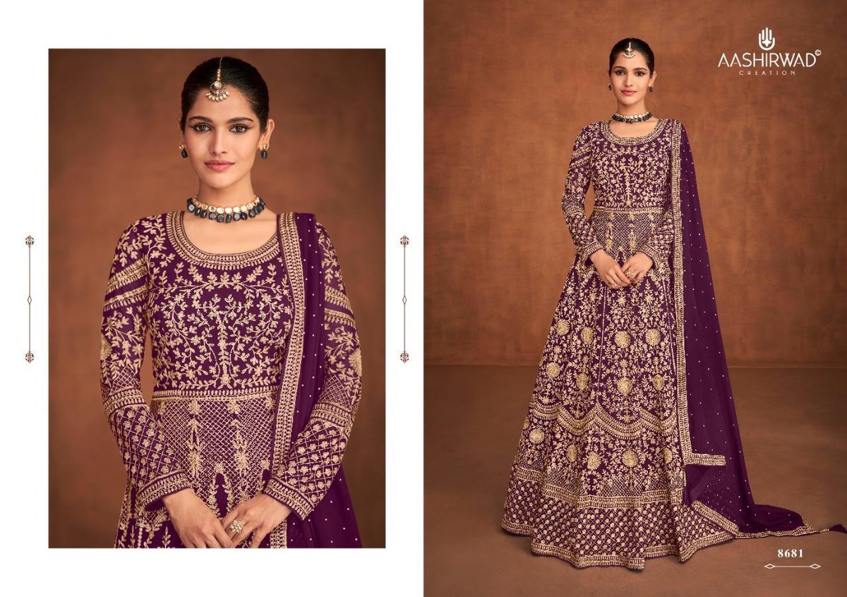 Aashirwad Creation Mirza 8678-8682 Series 4