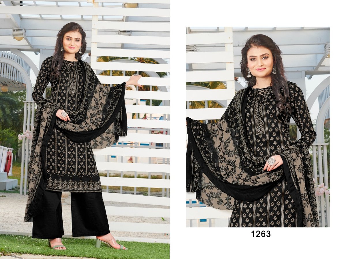 Bipson Prints Kyraa Black 1263-1265 Series 1
