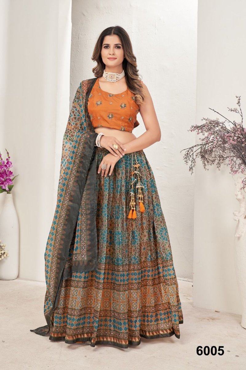 Nazneen Lehenga Akrut 6001-6011 Series 5